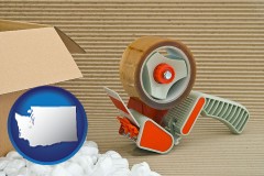 washington packaging and shipping supplies: boxes, peanuts, and tape