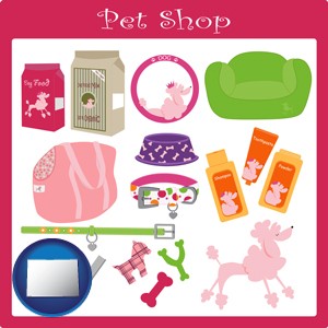 pet shop products - with Colorado icon