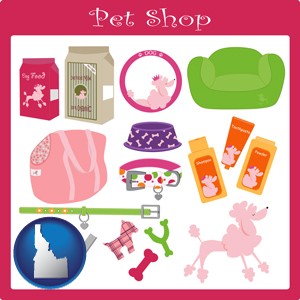 pet shop products - with Idaho icon