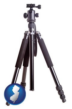 a camera tripod - with New Jersey icon