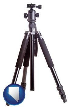 a camera tripod - with Nevada icon