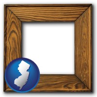 new-jersey a wooden picture frame
