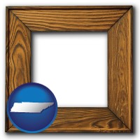 tennessee a wooden picture frame