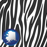 alaska a zebra print