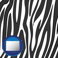 colorado map icon and a zebra print