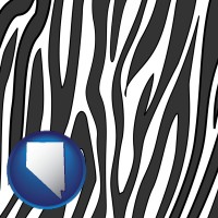 nevada map icon and a zebra print