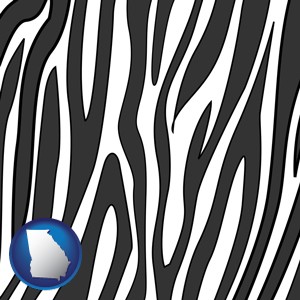 a zebra print - with Georgia icon
