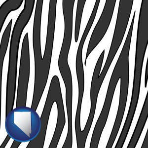 a zebra print - with Nevada icon