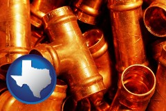 texas copper tee pipe connectors
