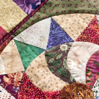 a patchwork quilt