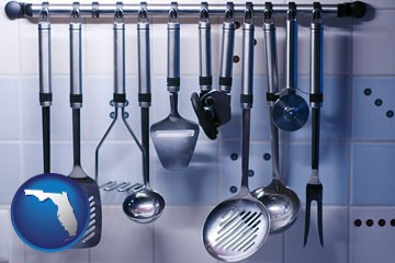 restaurant kitchen utensils - with Florida icon