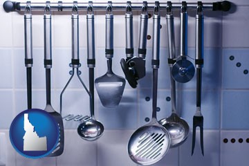 restaurant kitchen utensils - with Idaho icon