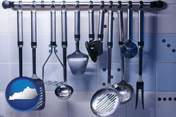 restaurant kitchen utensils - with Kentucky icon
