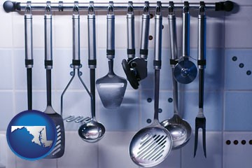 restaurant kitchen utensils - with Maryland icon