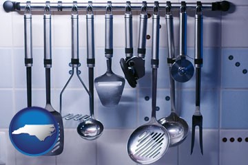 restaurant kitchen utensils - with North Carolina icon