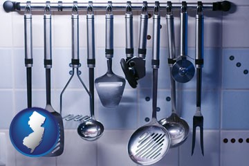 restaurant kitchen utensils - with New Jersey icon