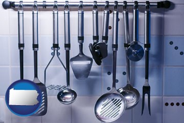 restaurant kitchen utensils - with Pennsylvania icon