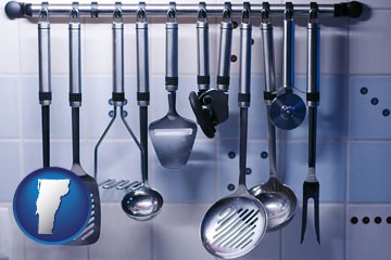 restaurant kitchen utensils - with Vermont icon