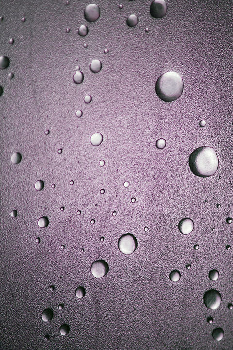 water droplets on a shower door (large image)