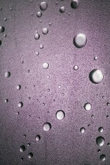 water droplets on a shower door