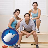 west-virginia three athletes wearing sportswear
