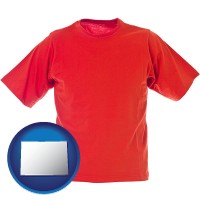 co map icon and a red t-shirt