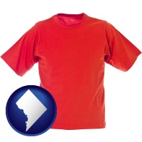 washington-dc a red t-shirt