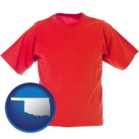 ok map icon and a red t-shirt