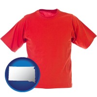 sd map icon and a red t-shirt
