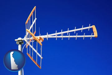a tv antenna - with Delaware icon