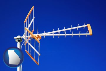 a tv antenna - with Georgia icon