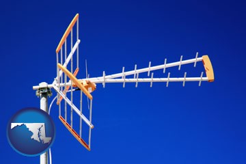 a tv antenna - with Maryland icon