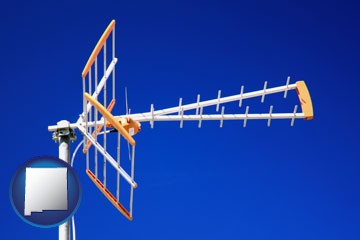 a tv antenna - with New Mexico icon