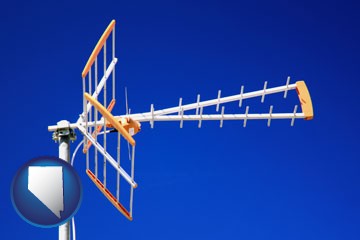 a tv antenna - with Nevada icon