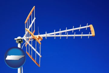 a tv antenna - with Tennessee icon