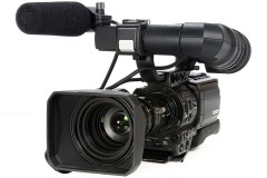 a professional-grade video camera