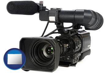 a professional-grade video camera - with Colorado icon