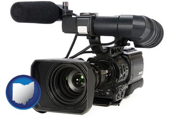 a professional-grade video camera - with Ohio icon