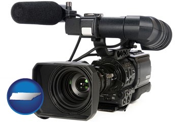 a professional-grade video camera - with Tennessee icon