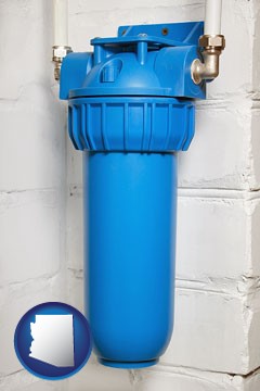 a water treatment filter - with Arizona icon