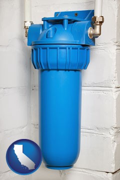 a water treatment filter - with California icon