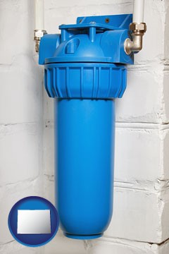 a water treatment filter - with Colorado icon