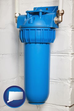 a water treatment filter - with Connecticut icon