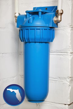 a water treatment filter - with Florida icon