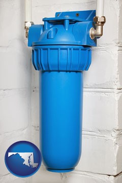 a water treatment filter - with Maryland icon