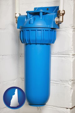 a water treatment filter - with New Hampshire icon
