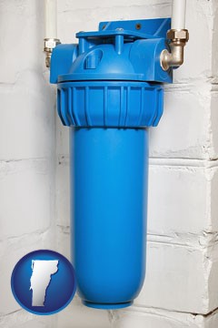 a water treatment filter - with Vermont icon