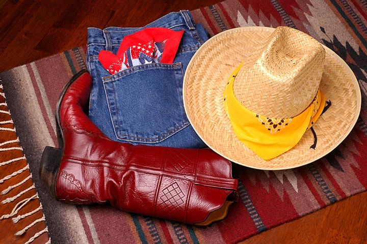 western boots, hat, and jeans (large image)