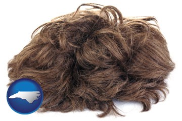a wig - with North Carolina icon