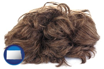 a wig - with North Dakota icon
